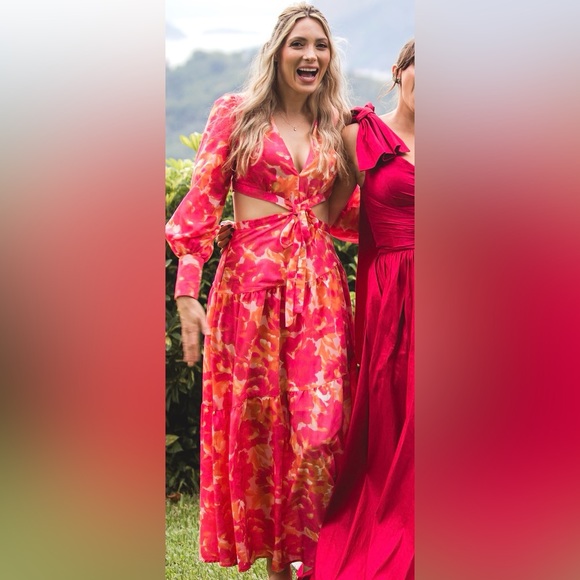 TALK LOUD MIDI DRESS FLORAL - Picture 4 of 6